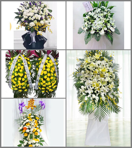 河北承德丰宁满族自治县草原乡白事花篮预定